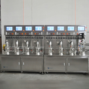 Octuple Mechanically Stirred Off-site Sterilization Glass Bioreactor